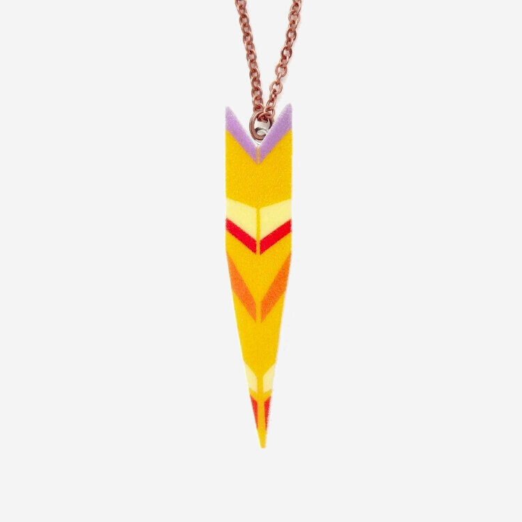 Hunter Necklace, Color: Orange