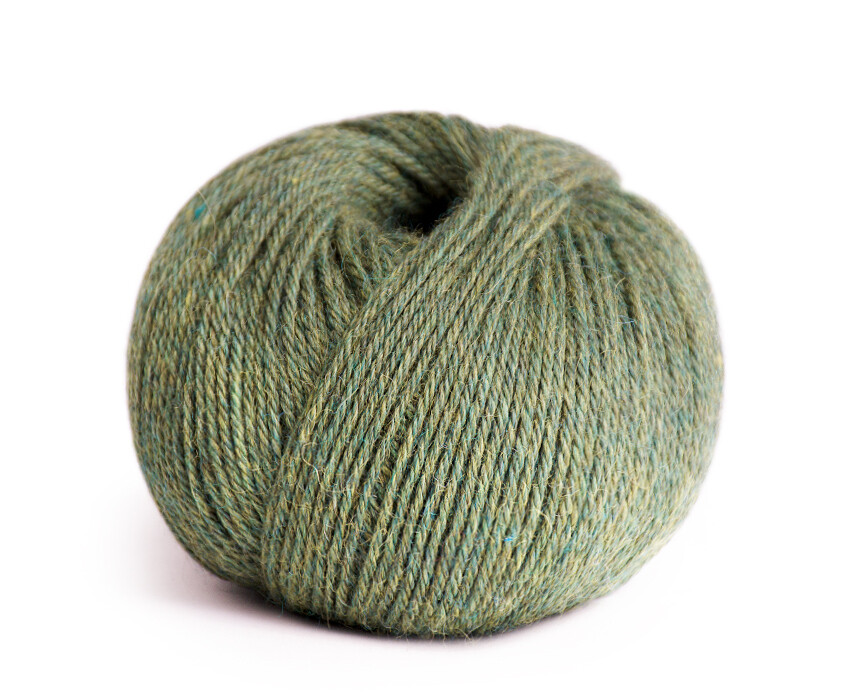 INDIECITA DK 100% BABY ALPACA vert bronze