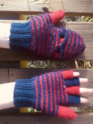 KIT Gants-moufles femme SASHA: Laine Baby Alpaga + Patron + aiguilles