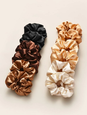 10 PCS Scrunchies for Hair Satin Ties| Silk Ponytail Accessories