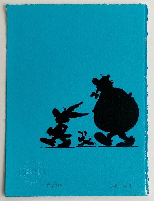 Asterix and Obelix in Silhouette, by John Patrick Reynolds Asterix and Obelix in Silhouette, by John Patrick Reynolds