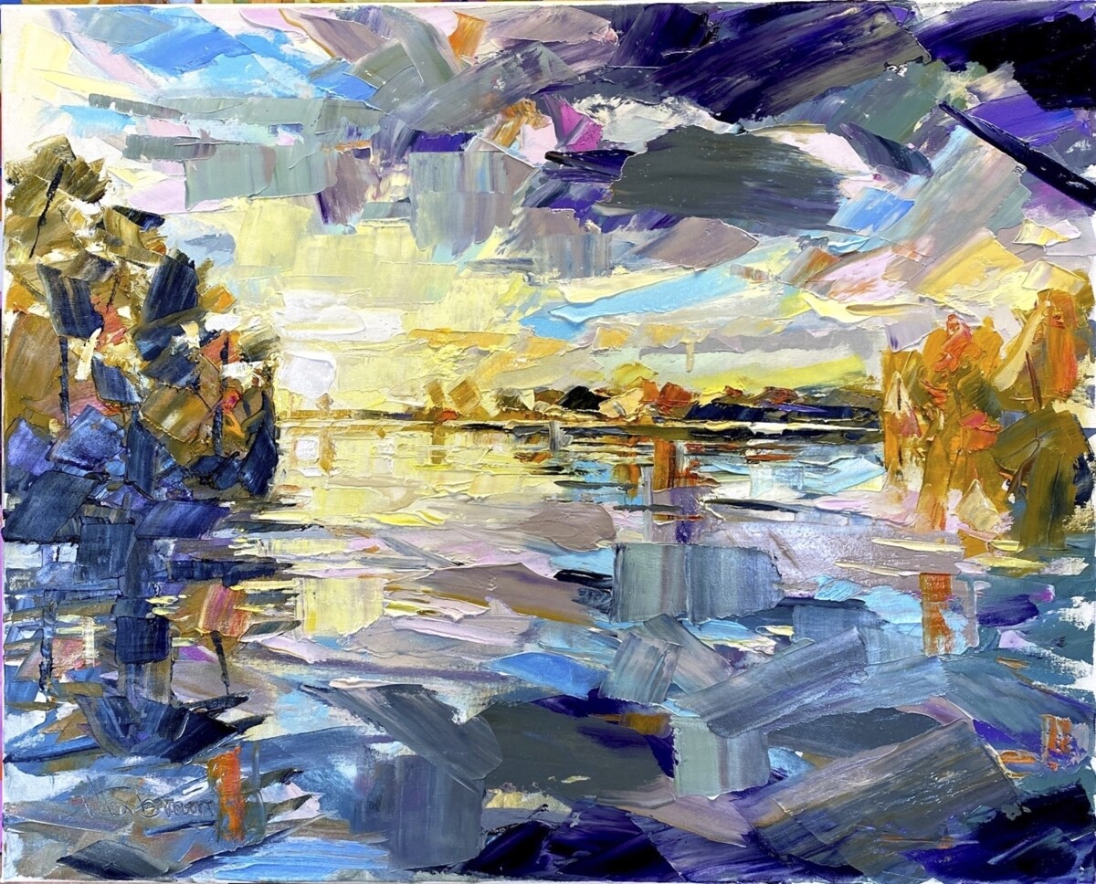 River Severn, original oil by Alex Brown River Severn, original oil by Alex Brown