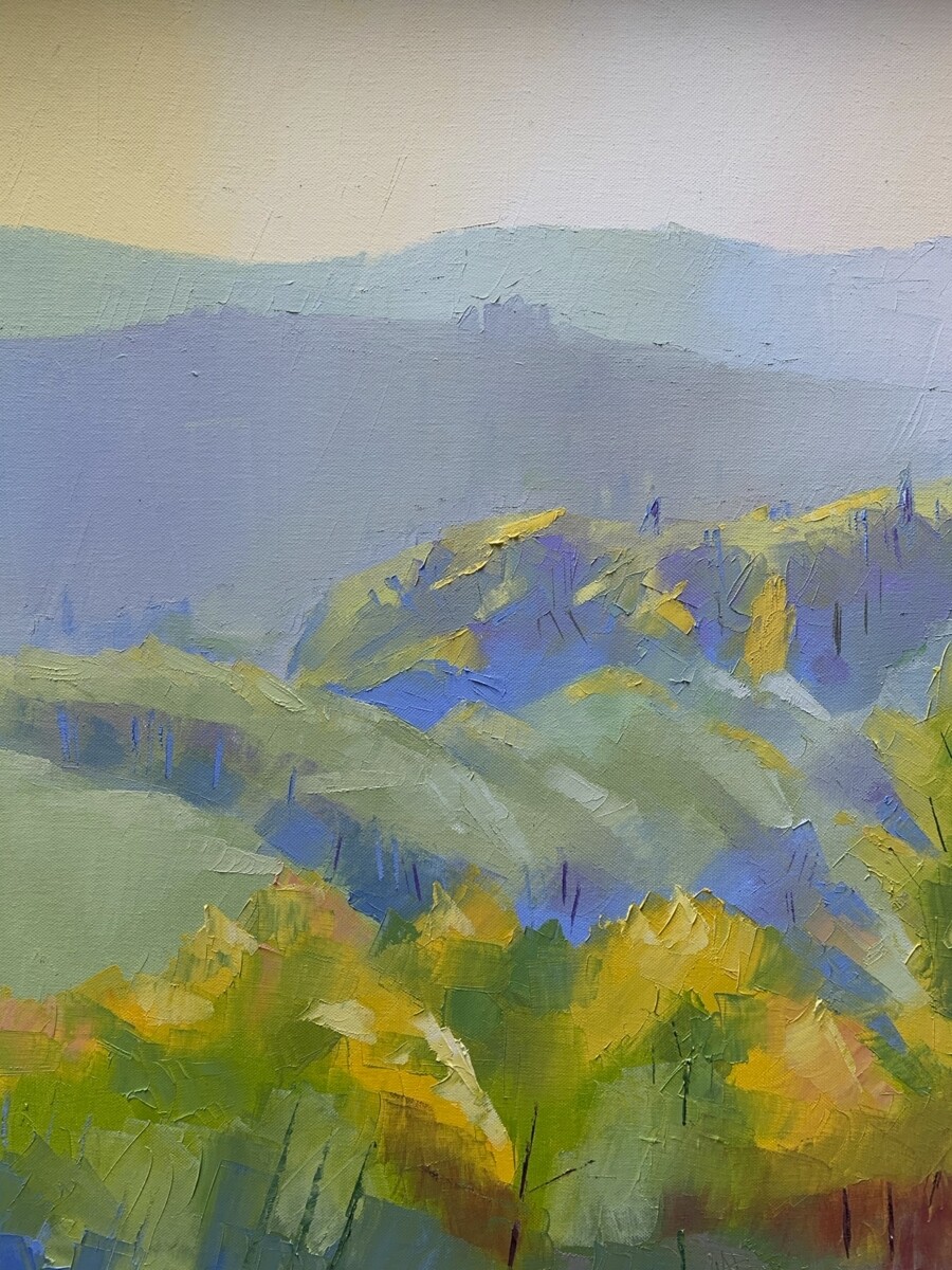 Dordogne River Valley, original oil by Alex Brown Dordogne River Valley, original oil by Alex Brown