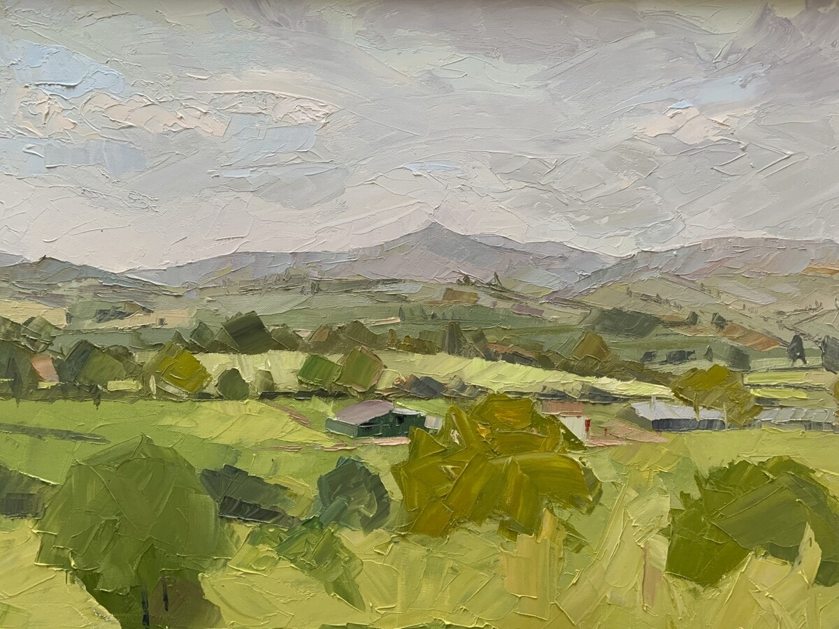 Sugar Loaf, Brecon, original oil by Alex Brown Sugar Loaf, Brecon, original oil by Alex Brown