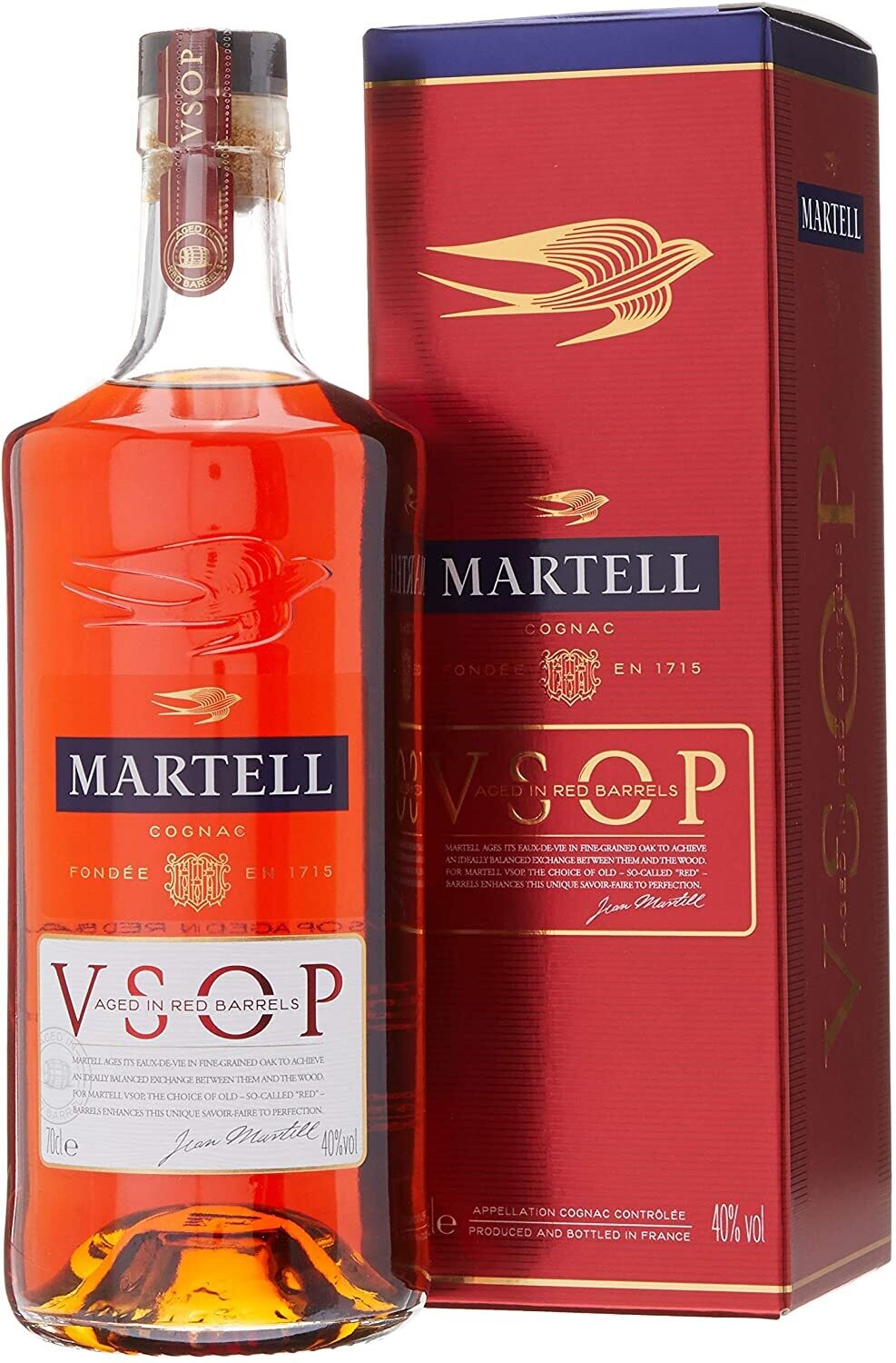 Cognac Martell Vsop Litro 40° Astucciato