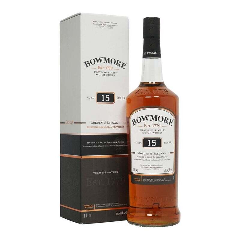 Whisky Bowmore 15Y Litro 43% Vol  Astucciato