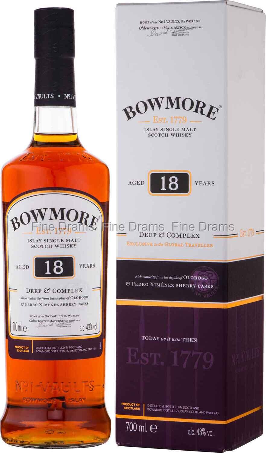 Whisky Bowmore 18Y Cl.70 43° Astucciato