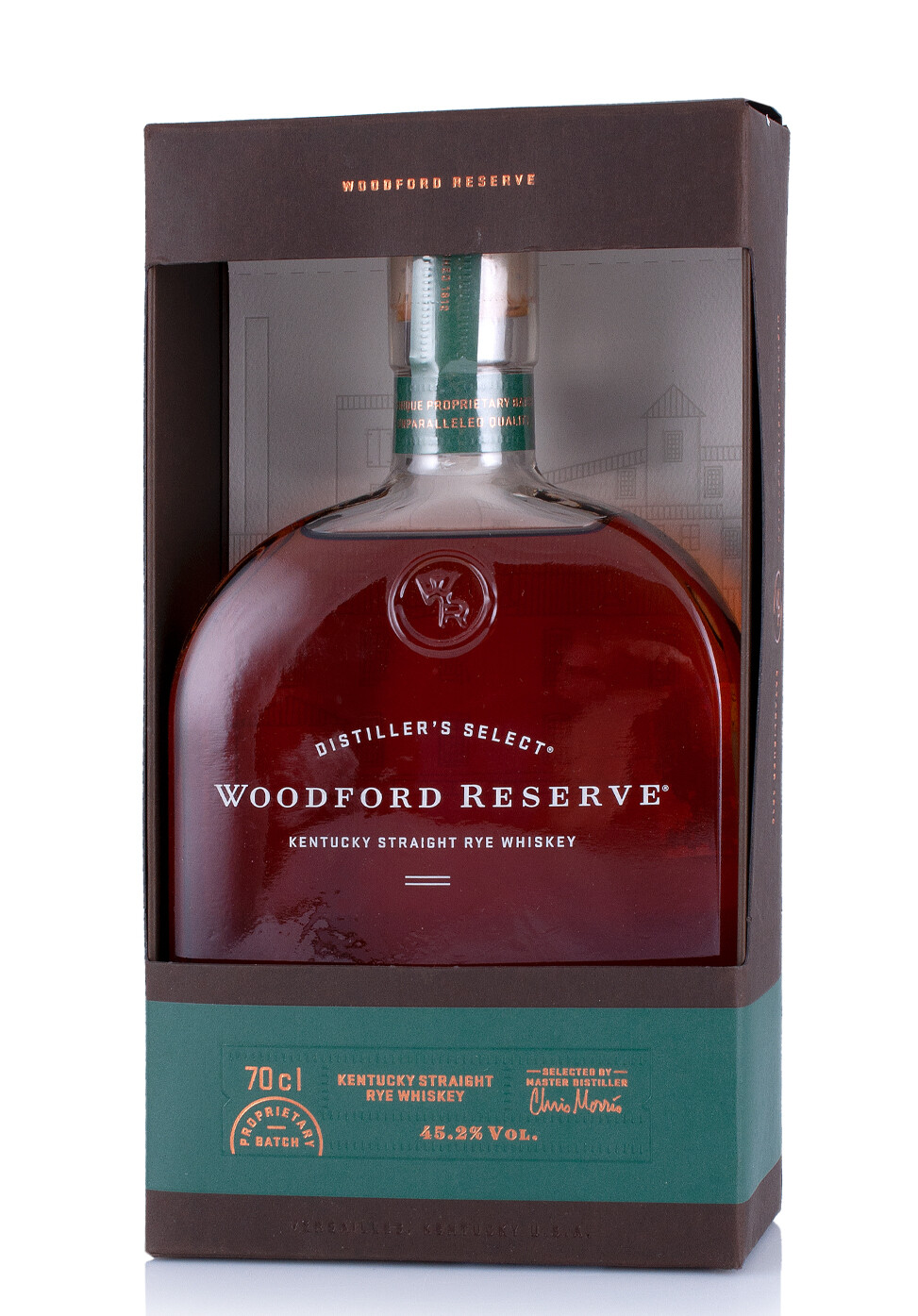 ​Whiskey Woodford Reserve Kentucky Straight Rye Astucciato Cl.70 45,2% Vol.
