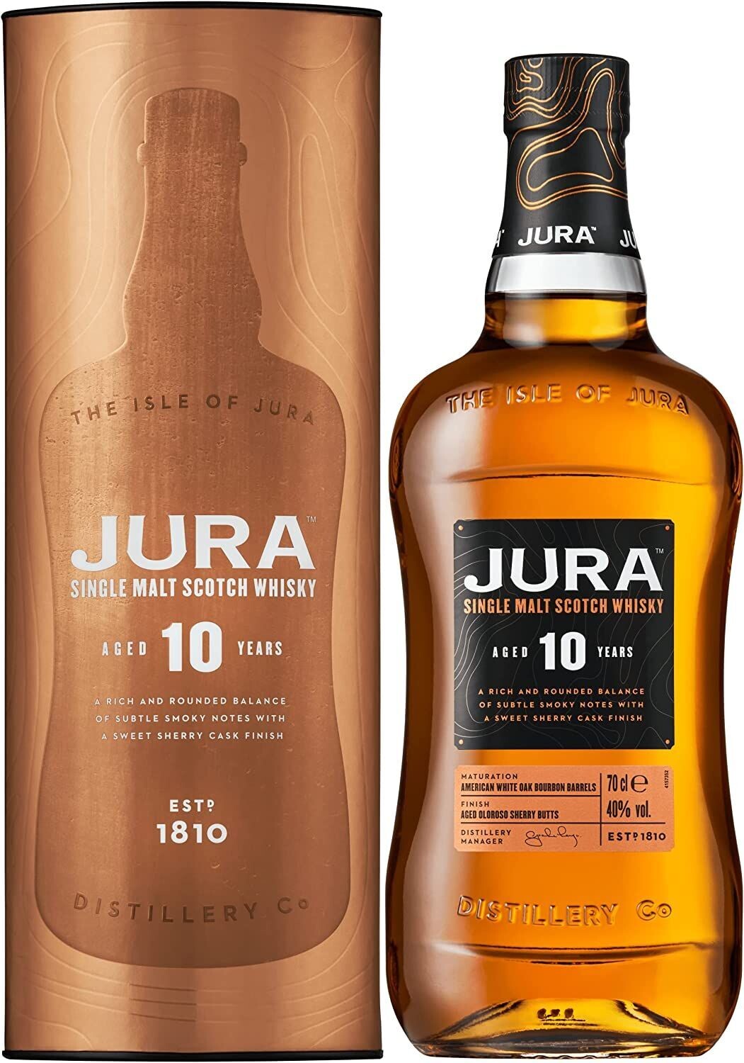 Whisky Isla Of Jura Single Scotch Malt 10Y Cl.70 40°
