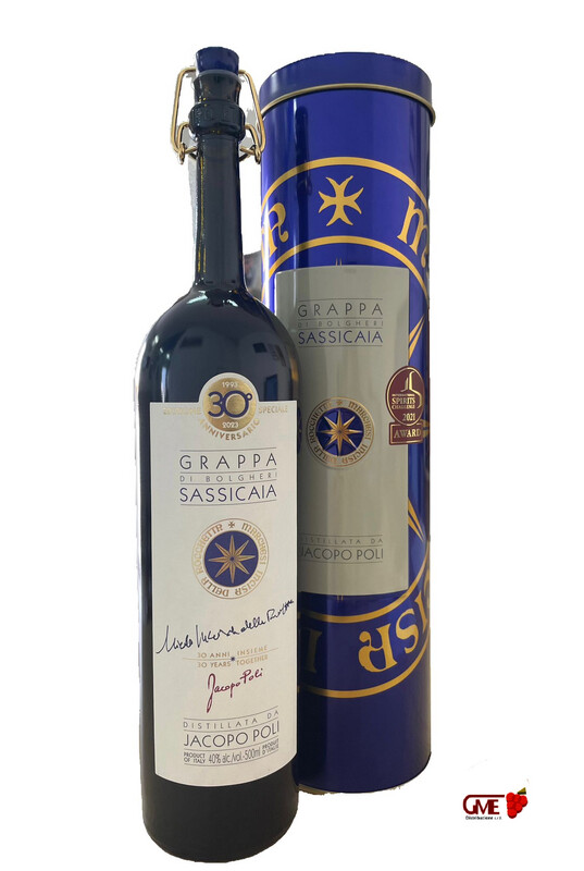 Grappa Di Sassicaia Poli Friends Astucciato Cl.50 40% Vol.