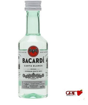 Bacardi Carta Blanca Cl.5 37,5° Mignon