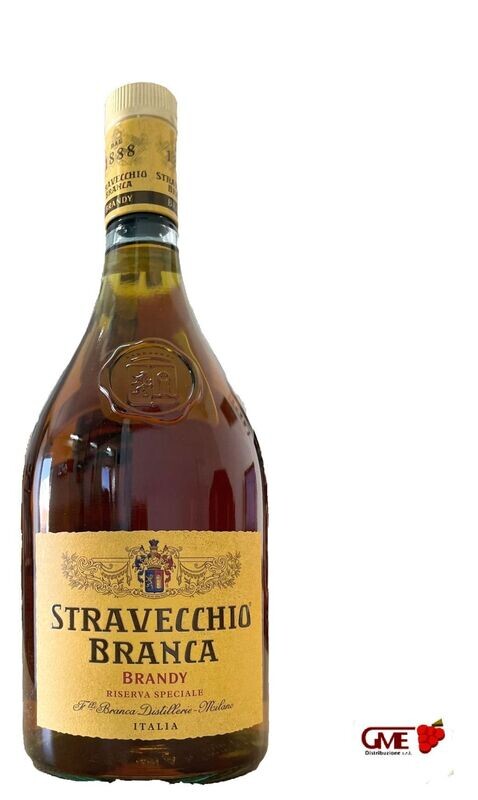 ​Brandy Stravecchio Riserva Speciale Branca 1 Litro 38% Vol.
