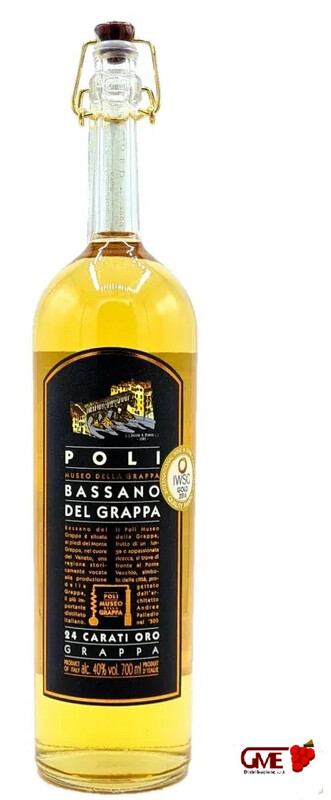 Grappa 24 Carati Oro Poli Cl.70 40% Vol.