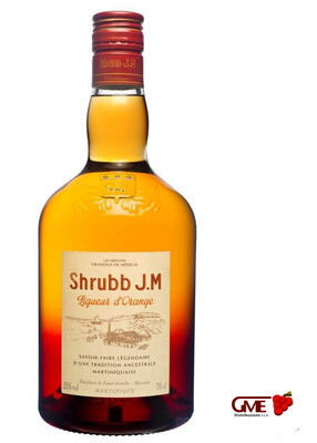 J.M Shrubb Martinique Liqueur D'Orange Et Rhum Cl.70 35°