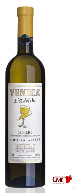 Ribolla Gialla Doc Collio ​L'Adelchi 2023 Venica & Venica Cl.75 12,5% Vol