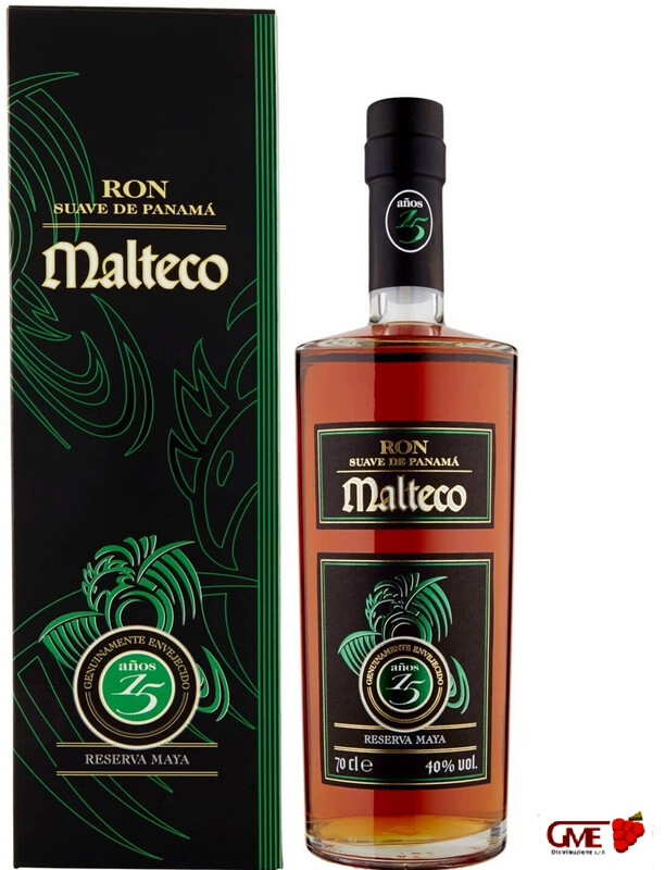 Ron Suave De Panama Malteco 15 Y Reserva Maya Astucciato Cl.70 40% Vol.