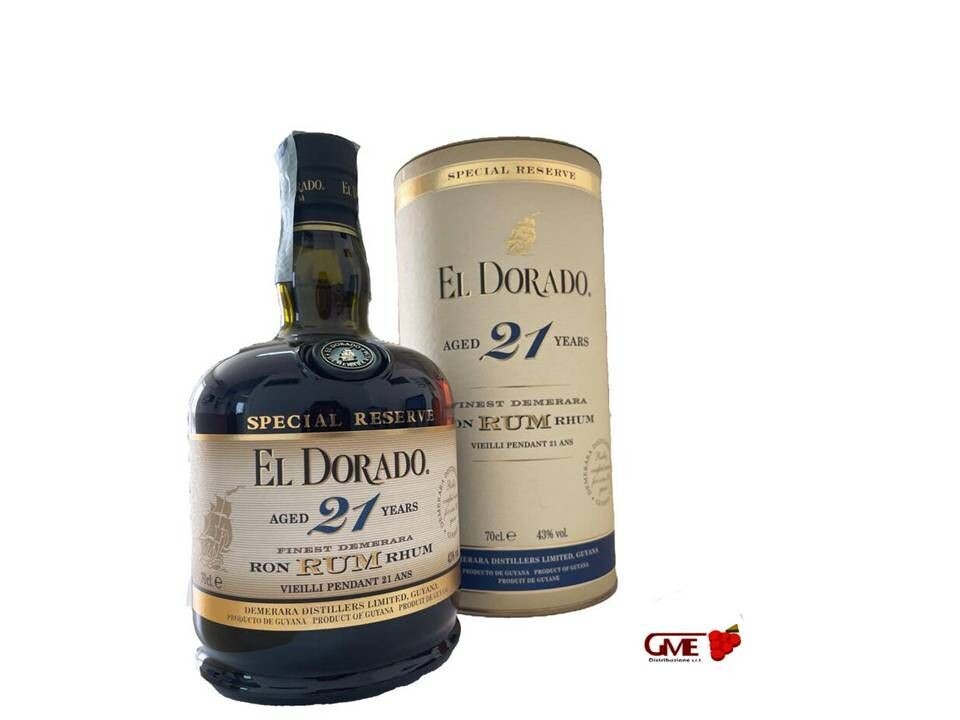 Rum El Dorado 21Y Finest Demerara Special Reserve Cl.70 43° Astucciato
