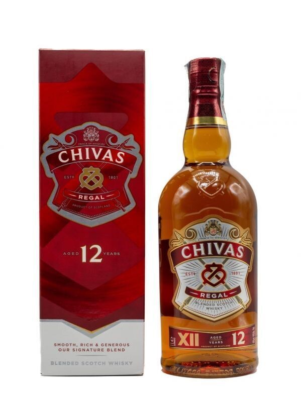 Whisky Chivas Regal 12 Y 1 Litro 40% Vol.