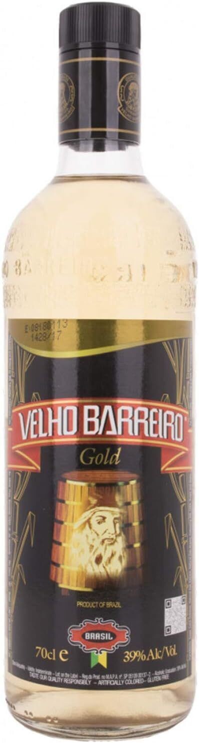 Cachaca Velho Barreiro Gold  Cl 70  39% Vol