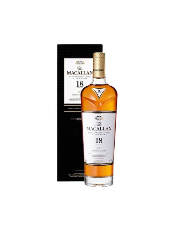 The Macallan 18Y  Sherry Oak Cask 43% Vol Cl75 relais 2022