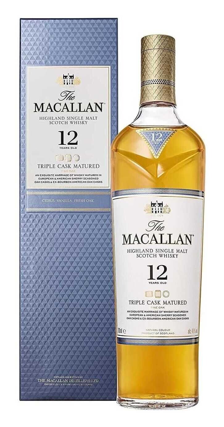 Whisky The Macallan 12y Triple Cask Matured Fine Oak 40° Cl.70 Astucciato