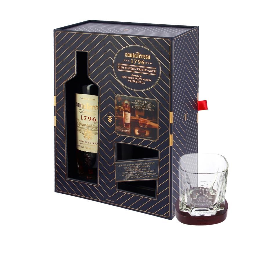 Ron Santa Teresa Solera 1796 Confezione Regalo Con Bicchiere Cl.70 40% Vol.