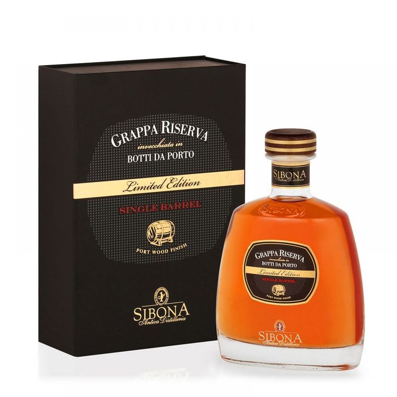 Grappa Riserva Invecchiata In Botti Di Porto Single Barrel Limited Edition Sibona Astucciato Cl.70 44% Vol.