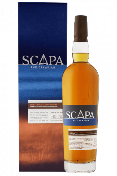 Whisky Single Malt Scotch 'Glansa' Scapa The Orcadian Astucciato Cl.70 40% Vol.