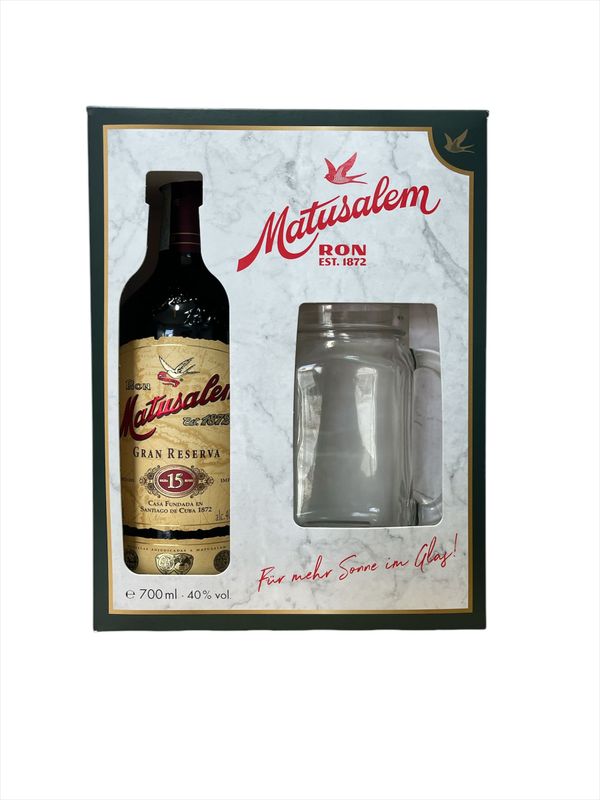 Ron Matusalem 15 Y Gran Reserva Confezione Con Bicchiere Cl.70 40% Vol.
