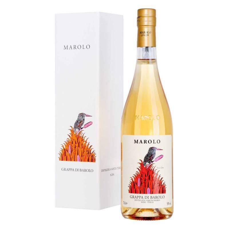 Grappa Di Barolo Distillata A Bagnomaria 2019 Marolo Astucciata Cl.70 50% Vol.