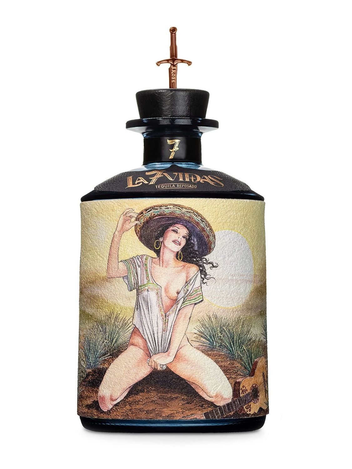 Tequila Reposado La 7 Vidas J. Rose Cl.70 40% Vol.