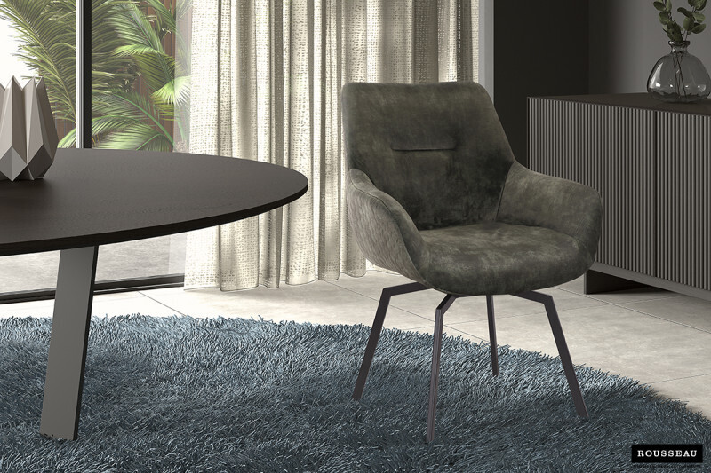 Stoel Modest Fluweel Groen