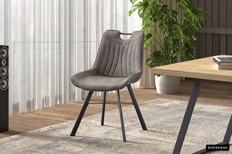 Stoel Pablo Donkergrijs - Set van 4