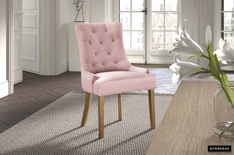 Stoel Fancy Stof Roze - Set van 2