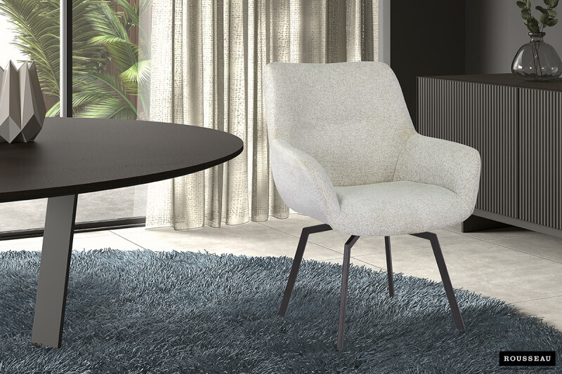 Stoel Modest Teddy Stof Ecru