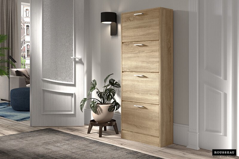 Schoenenkast Carini 4 Laden Sonoma