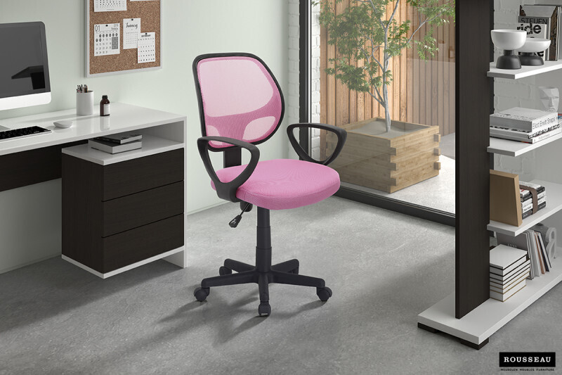Bureaustoel Hippa Mesh Roze
