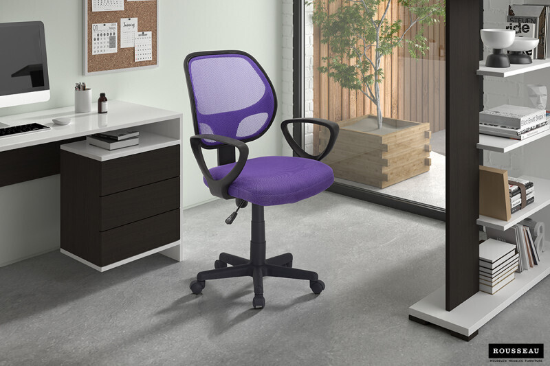 Bureaustoel Hippa Mesh Paars