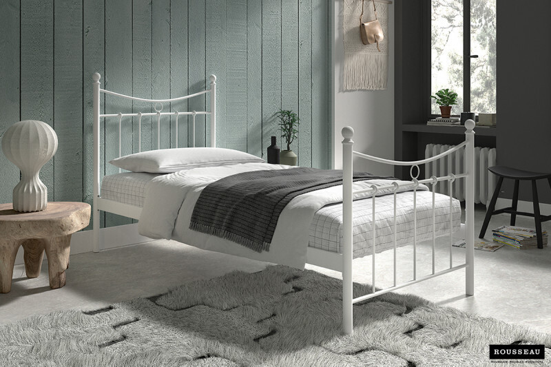 Bed Sacha Wit 90 x 200 met Lattenbodem