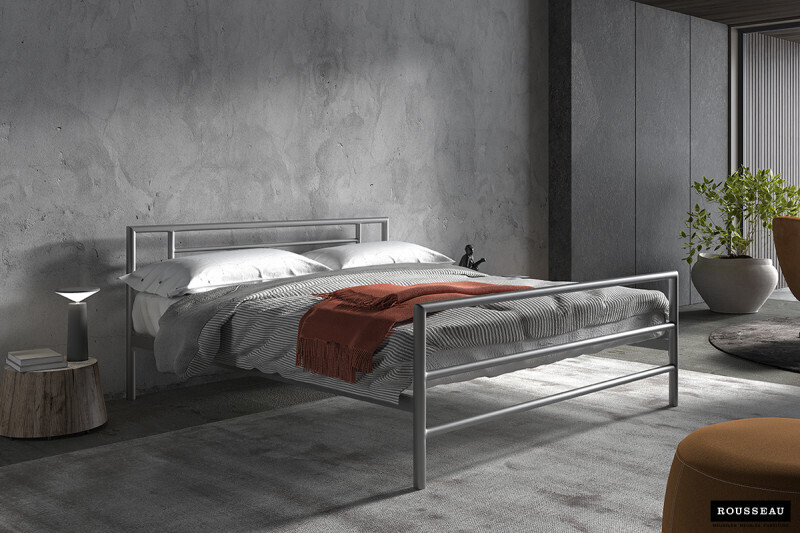 Bed Sandro Grijs 160 x 200 met Lattenbodem