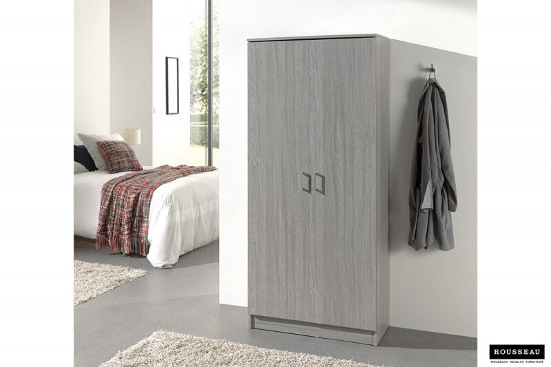 Opbergkast Ray 2 Deuren en 4 Legplanken Grijze Eik