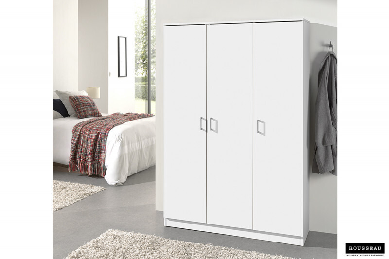 Opbergkast Ray Wit 3 Deuren en 4 Legplanken