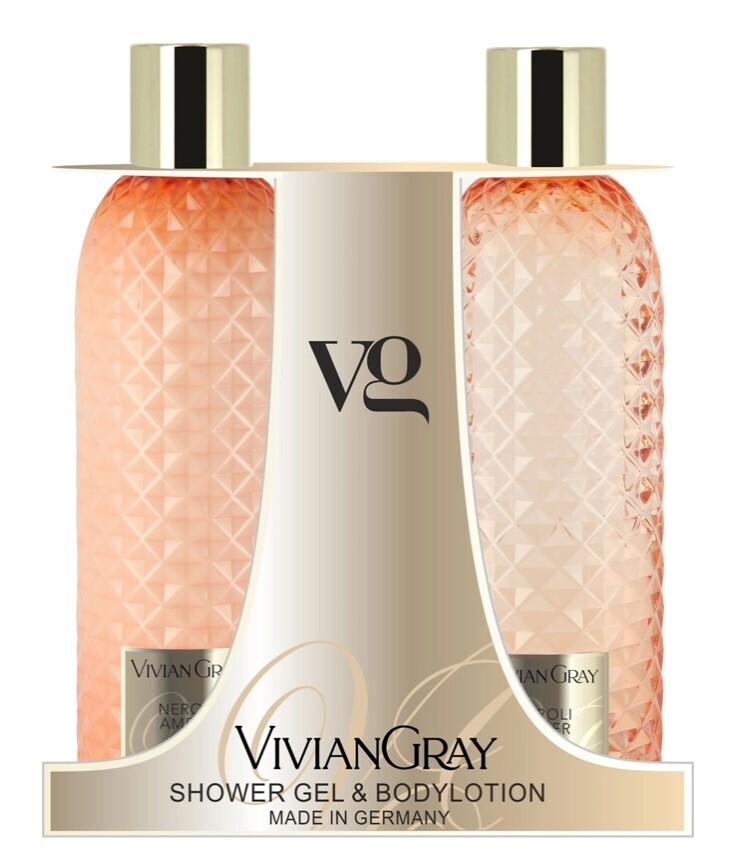 Vivian Gray Gemstone Orange Set Douchegel en Bodylotion 2 x 300ml