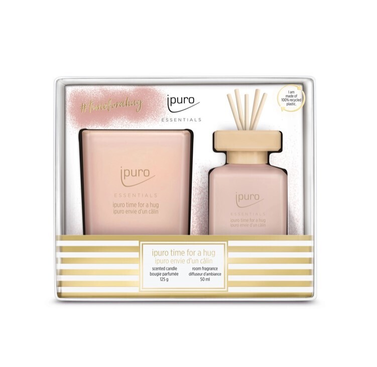 Ipuro Essentials diffuser 50ml + kaars 125gr Time For A Hug