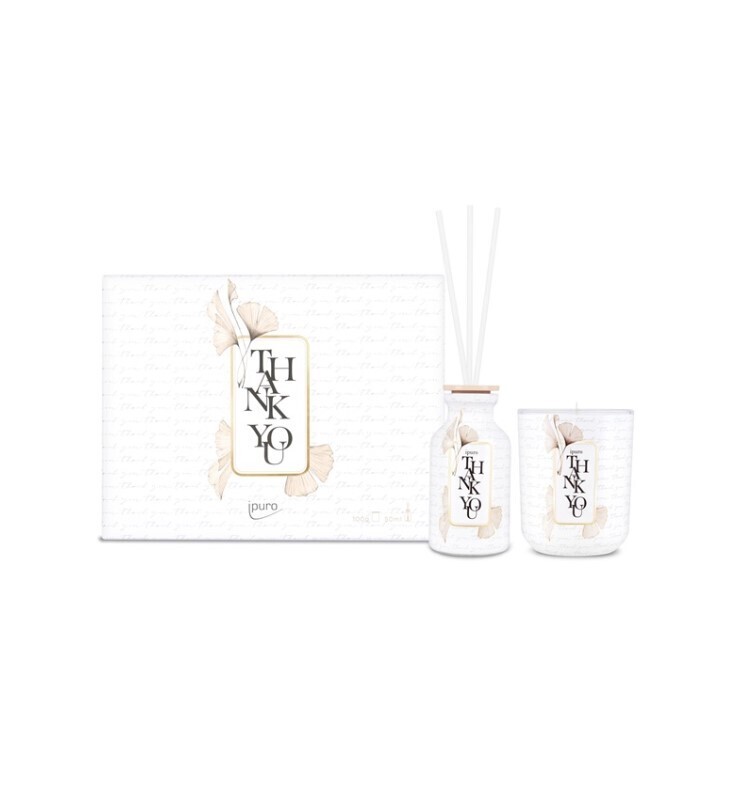 Ipuro Limited Edition Thank You Diffuser 50ml en kaars 100gr