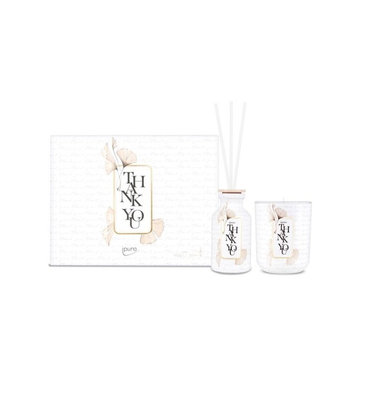 Ipuro Limited Edition Thank You Diffuser 50ml en kaars 100gr