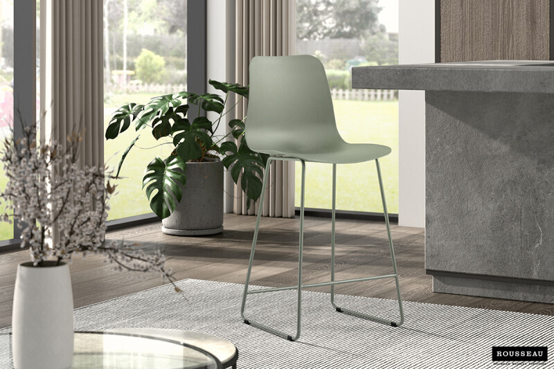 Counterstoel Marie PP Grijs-Groen - Set van 2