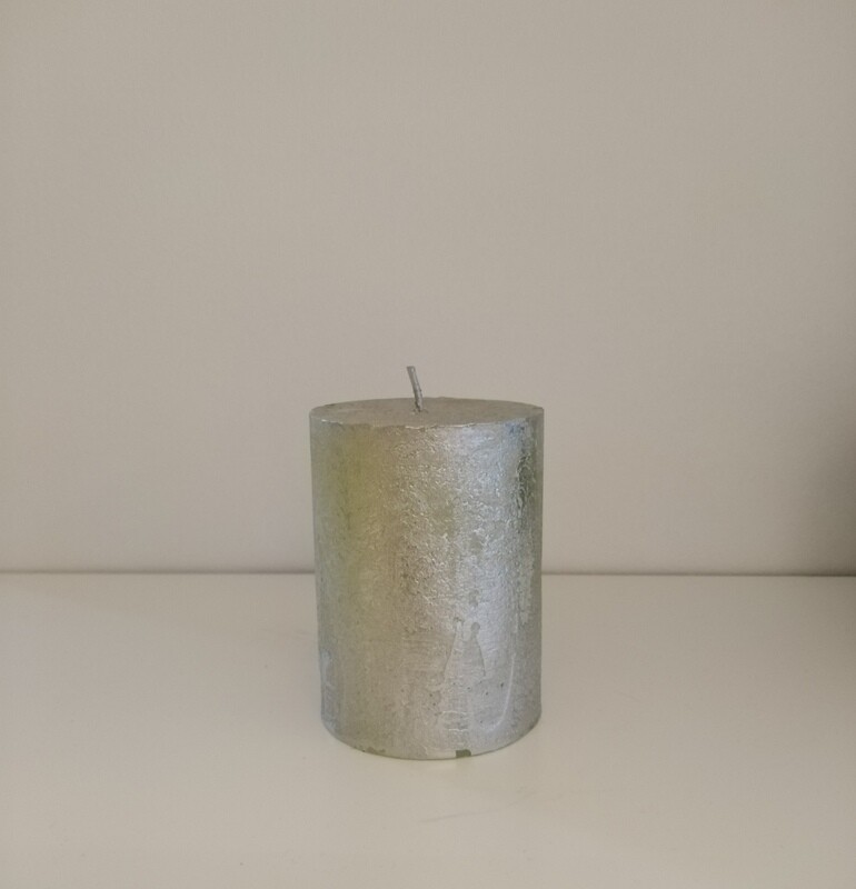 Cilinderkaars Zilver H 10 - Dia 7