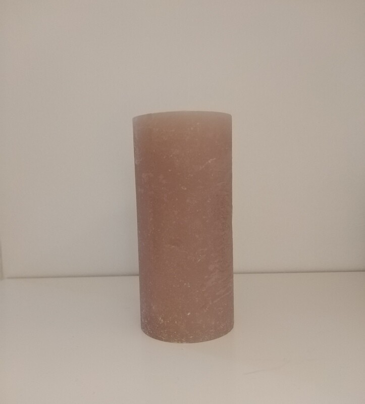 Cilinderkaars Rosy Brown H 15 - Dia 7