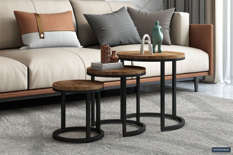 Bijzettafel Plano 3-delig Mangolia